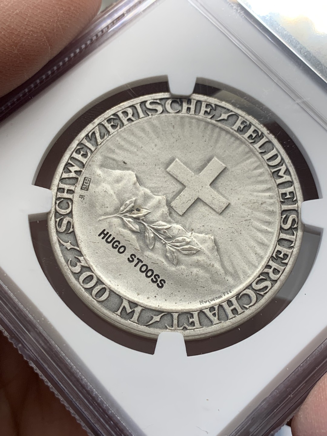 《竞宝斋》第141场-周日，周一 2场 (全场包邮) NGC MS64 1920-30年瑞士射击节女神银章 世纪交替 风格也开始转变 比较有意义