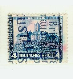 德国 1932年瓦特城堡 1枚旧戳不同   - 德国 1932年瓦特城堡 1枚旧戳不同  