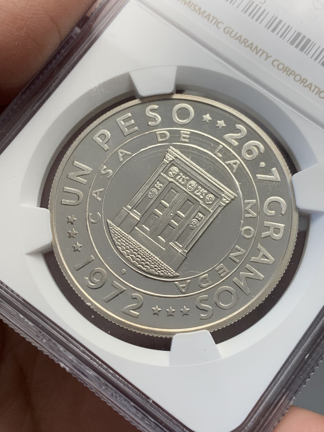 《竞宝斋》第141场-周日，周一 2场 (全场包邮) NGC PF67 南美大银  精制 多米尼加1972年1比索大银币