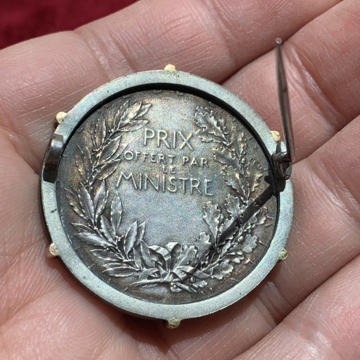 《竞宝斋》第141场-周日，周一 2场 (全场包邮) 法国 罗蒂 玛丽安娜女神 国会议员 银章 带银别针