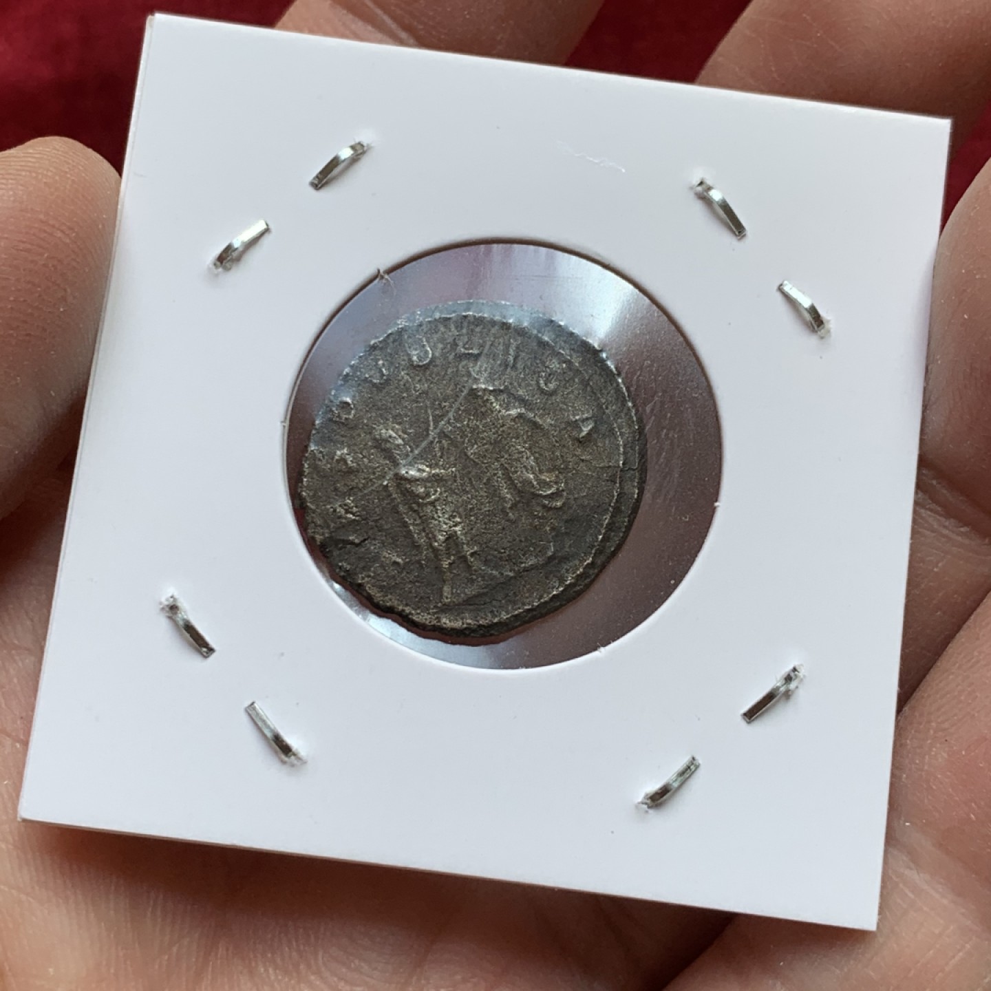 《竞宝斋》第141场-周日，周一 2场 (全场包邮) 公元260年 古罗马萨洛尼努斯银币 3.07克