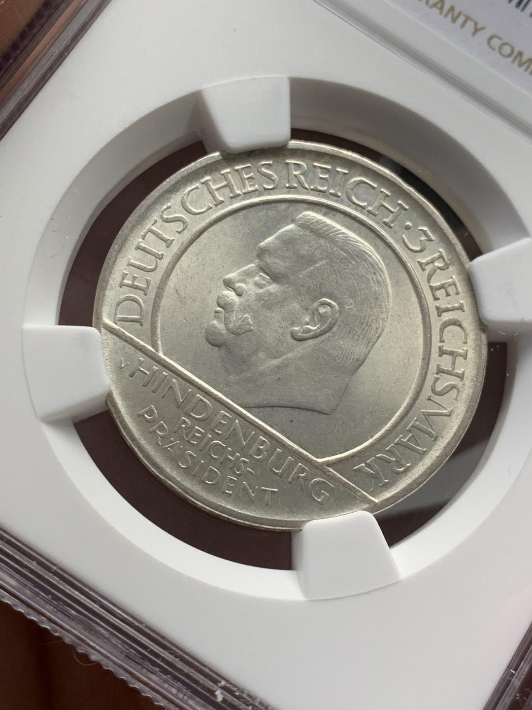 《竞宝斋》第141场-周日，周一 2场 (全场包邮) NGC-MS63 魏玛德国1929年宪法十周年3马克纪念银币