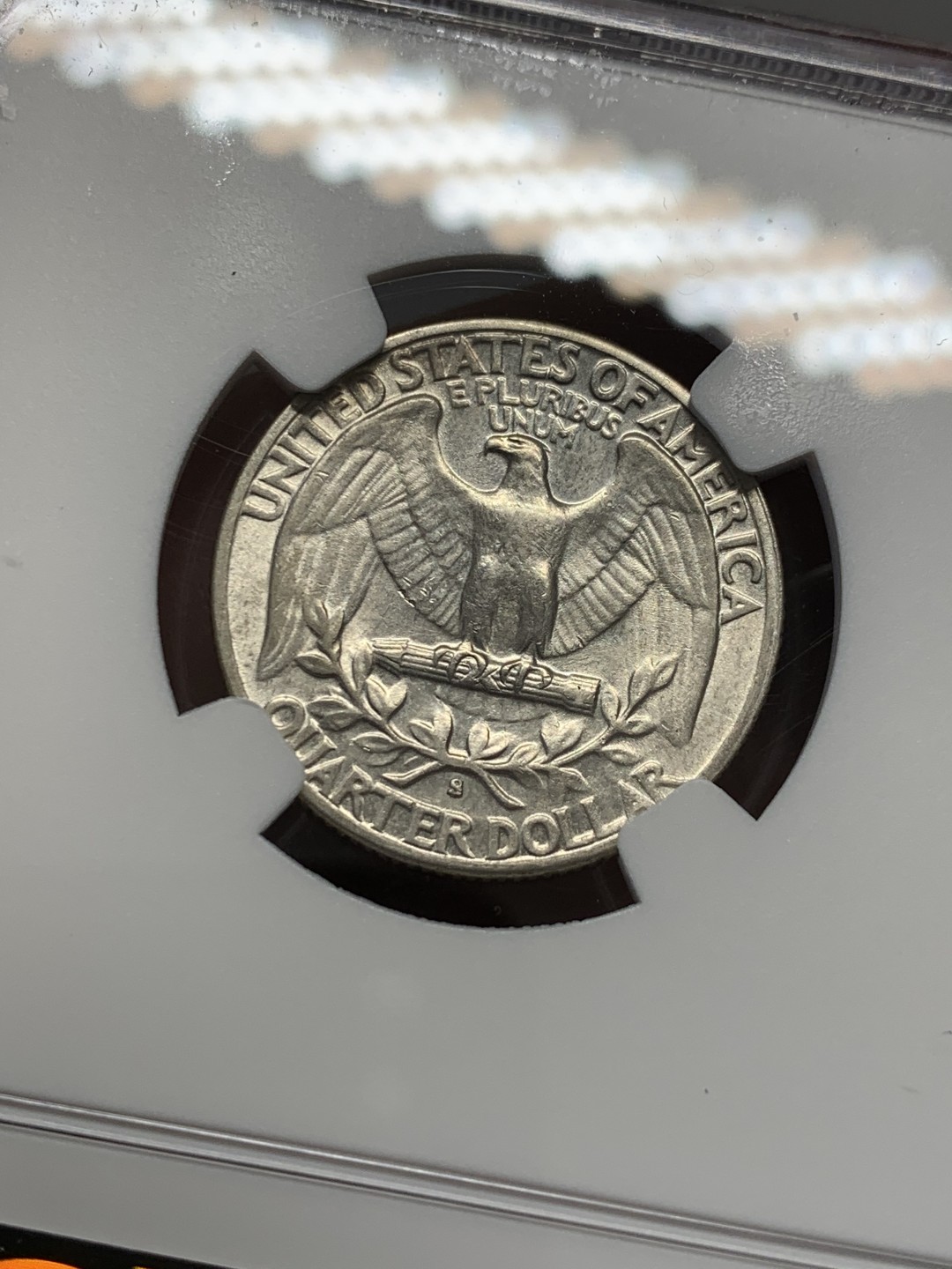 《竞宝斋》第141场-周日，周一 2场 (全场包邮) NGC-MS62 美国1948-S年 1/4美元银币 较早期的年份 好品还是少的