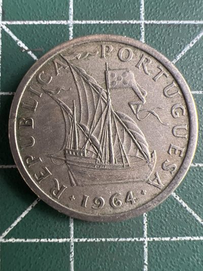 泡泡堂第271期  世界硬币 （无押金，捡漏，全场20包邮，偏远地区除外，接收代拍业务） - 葡萄牙帆船5埃斯库多