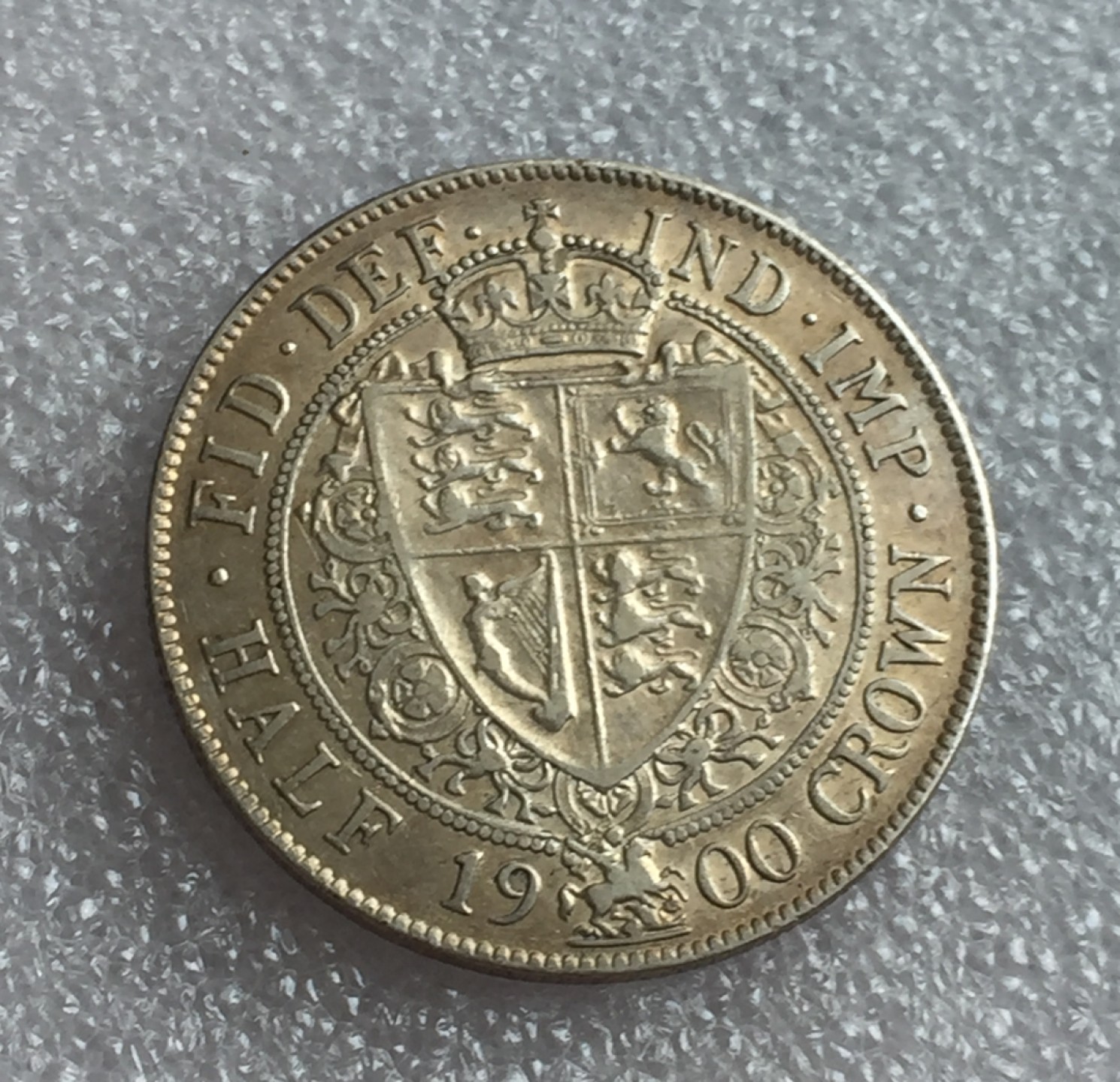 方圆集藏首期专场 9862-英国1900年维多利亚披纱版半克朗银币