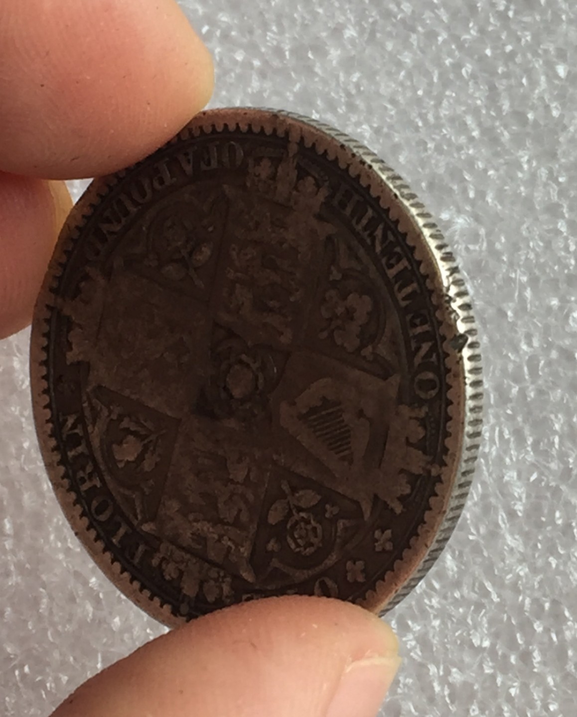 方圆集藏首期专场 9858-英国1849维多利亚女王无神版1弗洛林