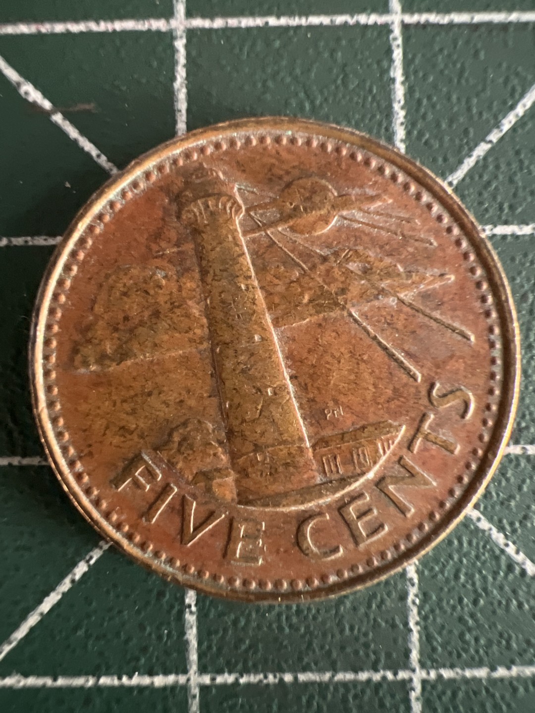 泡泡堂第243期  世界硬币 （无押金，无佣金，捡漏，全场20包邮，偏远地区除外，接收代拍业务） 巴巴多斯五分铜币