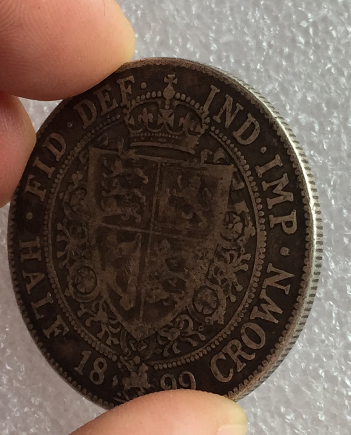 方圆集藏首期专场 9809-英国1899年维多利亚披纱半克朗