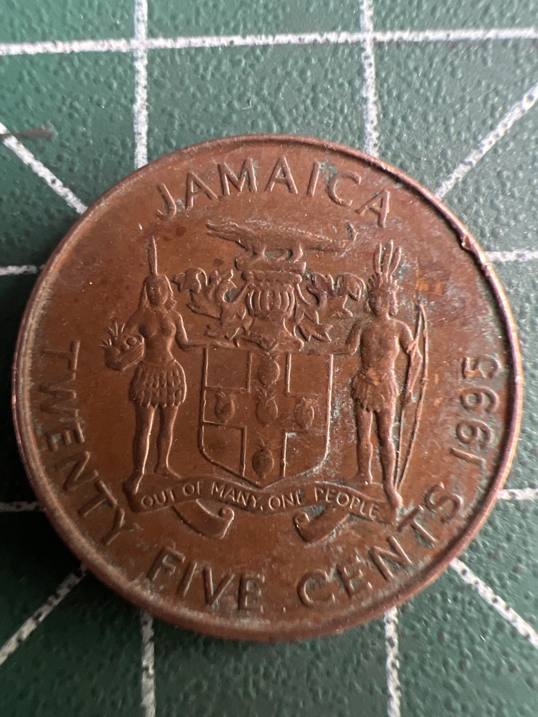 泡泡堂第245期  世界硬币 （无押金，捡漏，全场20包邮，偏远地区除外，接收代拍业务） 牙买加25分