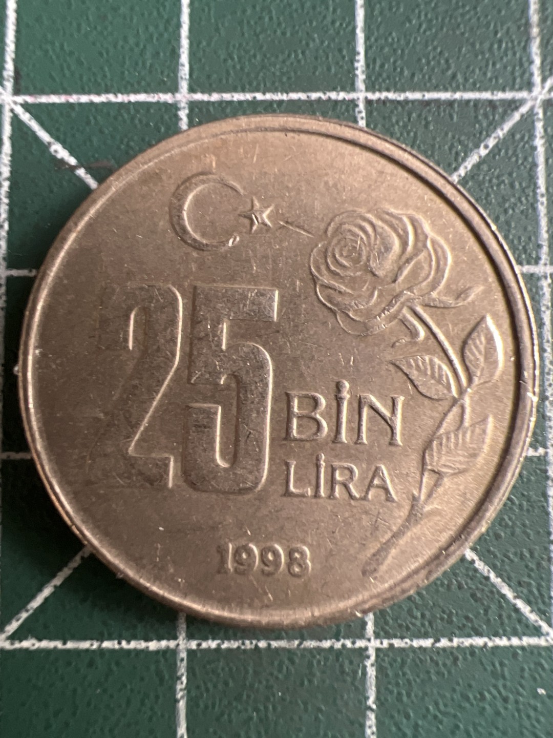 泡泡堂第300期  世界硬币 （无押金，捡漏，全场20包邮，偏远地区除外，接收代拍业务） 土耳其25里拉