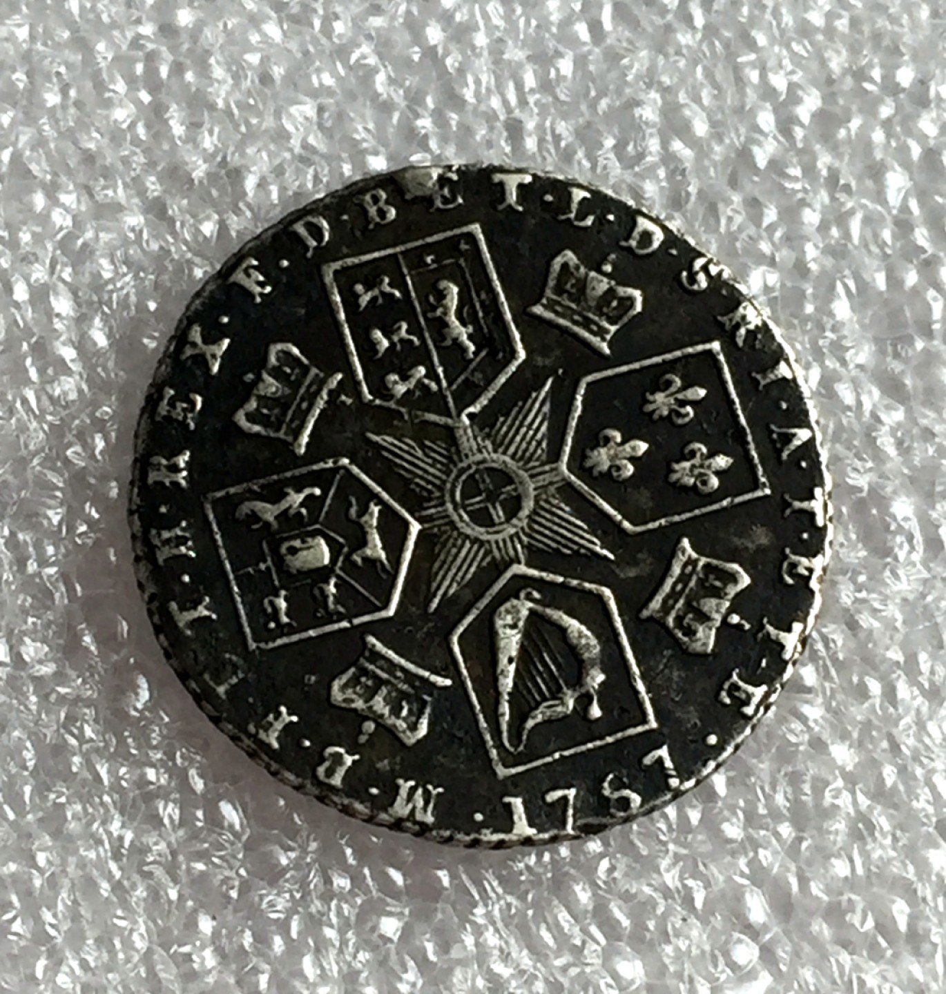 方圆集藏首期专场 9860-英国1787年乔治三世6便士银币