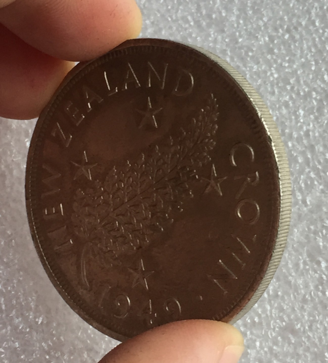 方圆集藏首期专场 9835-新西兰1949年乔治六世1克朗银币