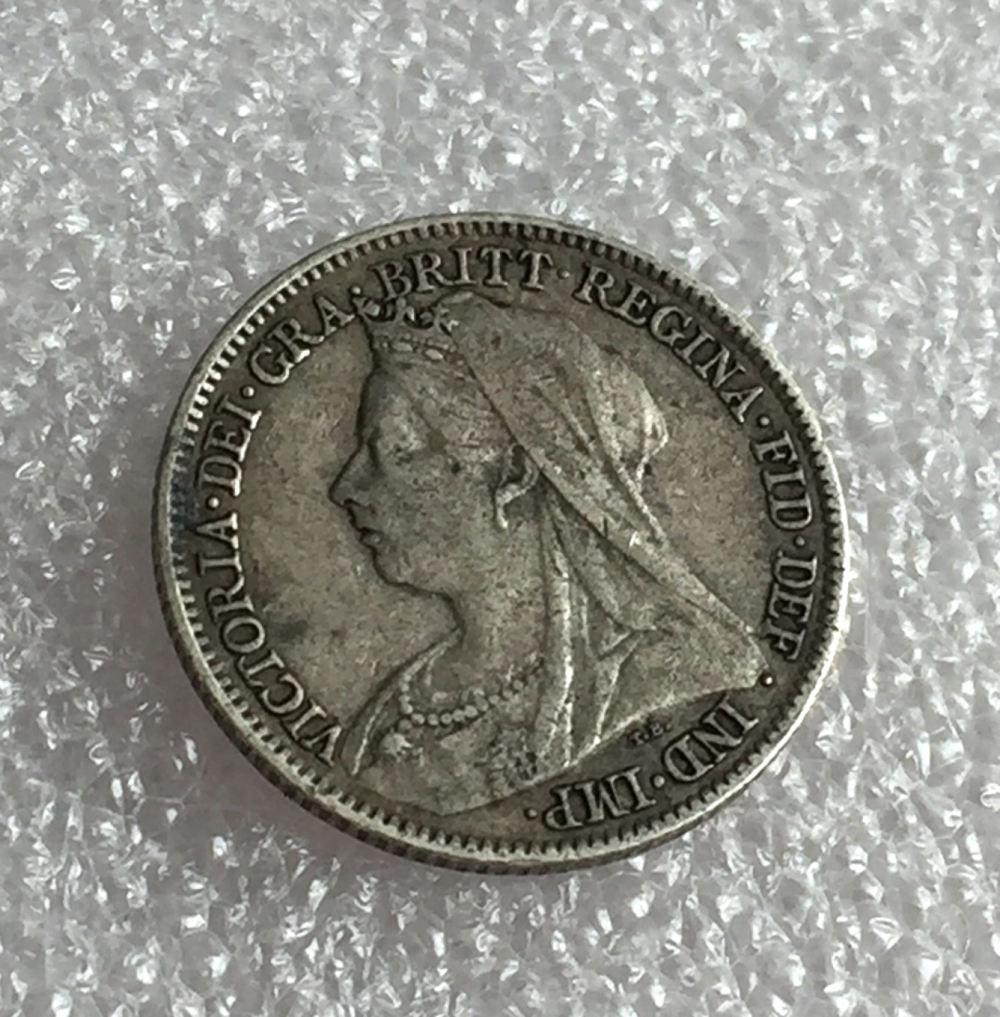 方圆集藏首期专场 9811-英国1901维多利亚披纱六便士