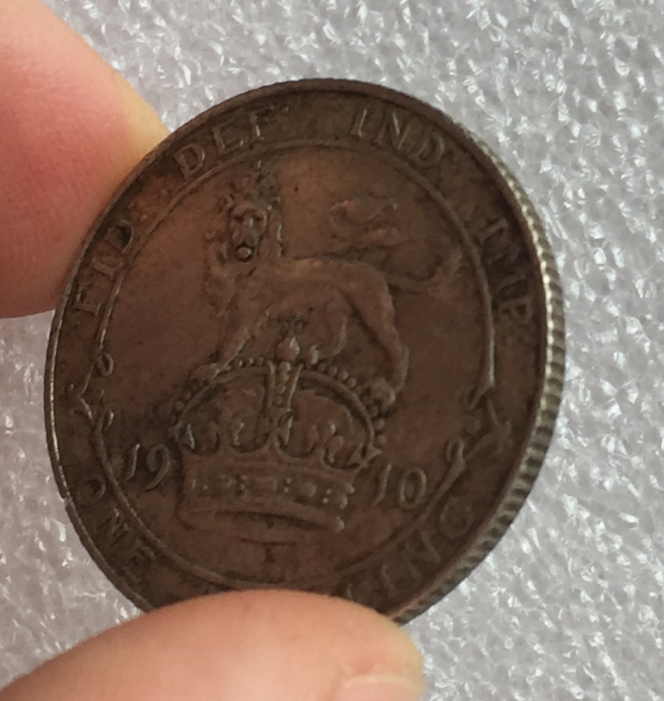 方圆集藏首期专场 9845-英国1910年爱德华七世1先令银币