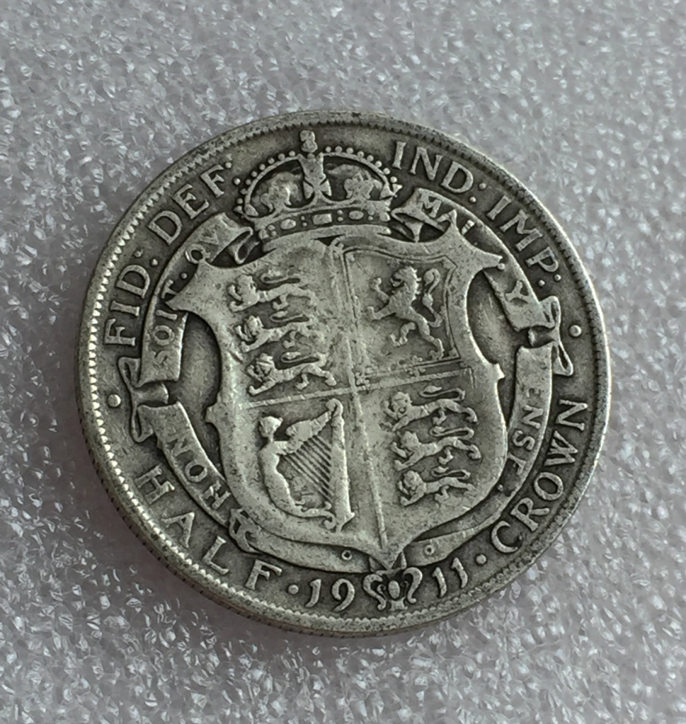 方圆集藏首期专场 9826-英国1911年乔治五世半克朗 高银版