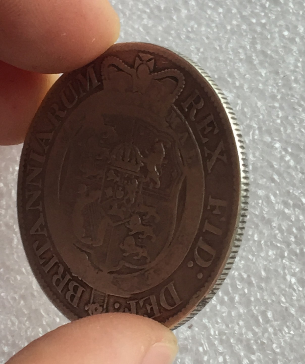 方圆集藏首期专场 9852-英国1817年乔治三世半克朗银币 