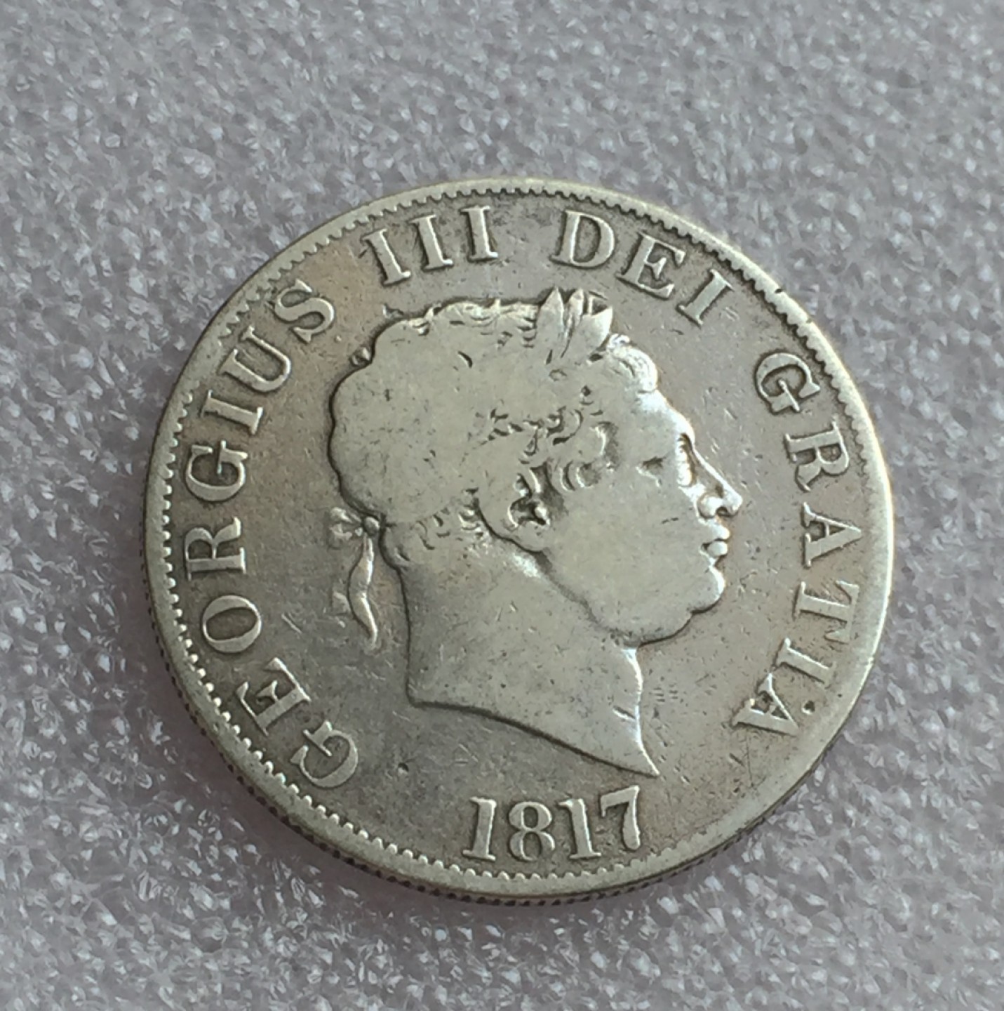 方圆集藏首期专场 9852-英国1817年乔治三世半克朗银币 