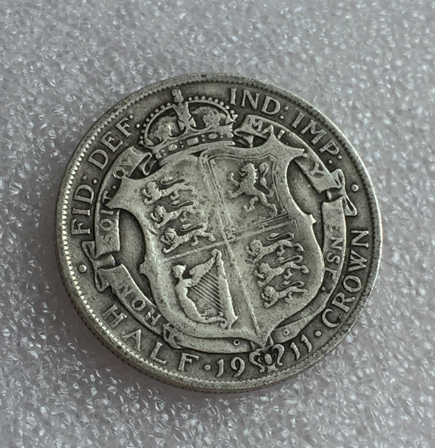 方圆集藏首期专场 9826-英国1911年乔治五世半克朗 高银版