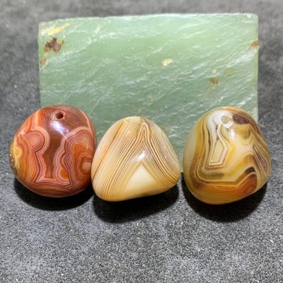 放福利！缠丝玛瑙原石通货吊坠3块！ - 放福利！缠丝玛瑙原石通货吊坠3块！