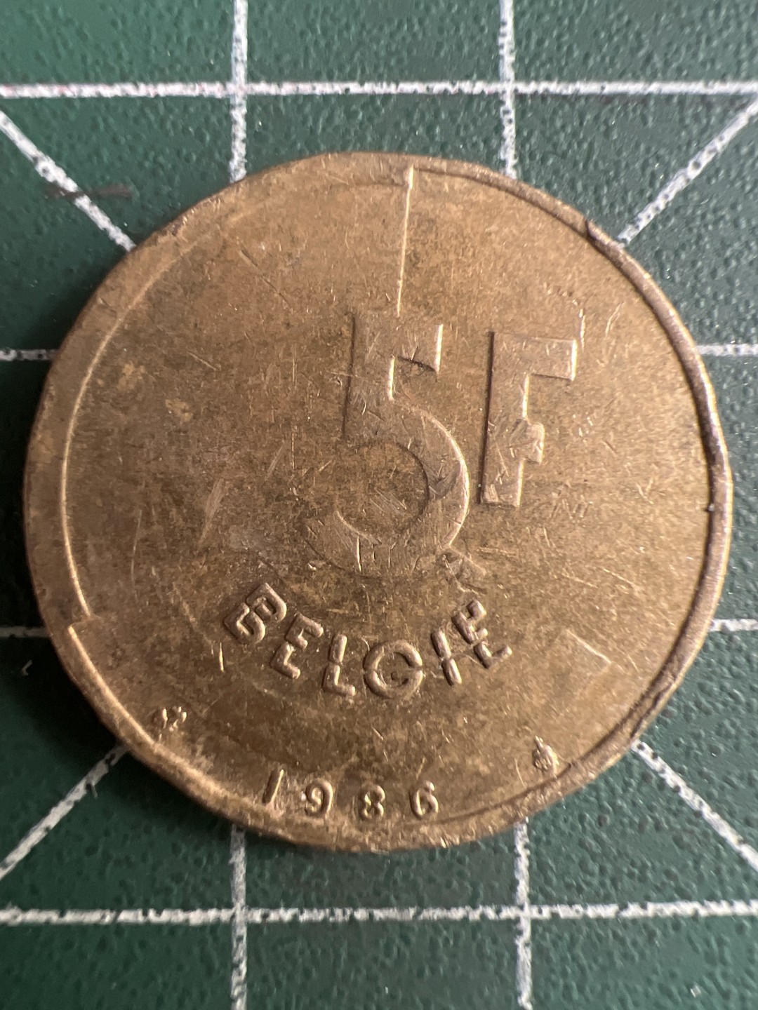 泡泡堂第313期  世界硬币 （无押金，捡漏，全场20包邮，偏远地区除外，接收代拍业务） 比利时5F