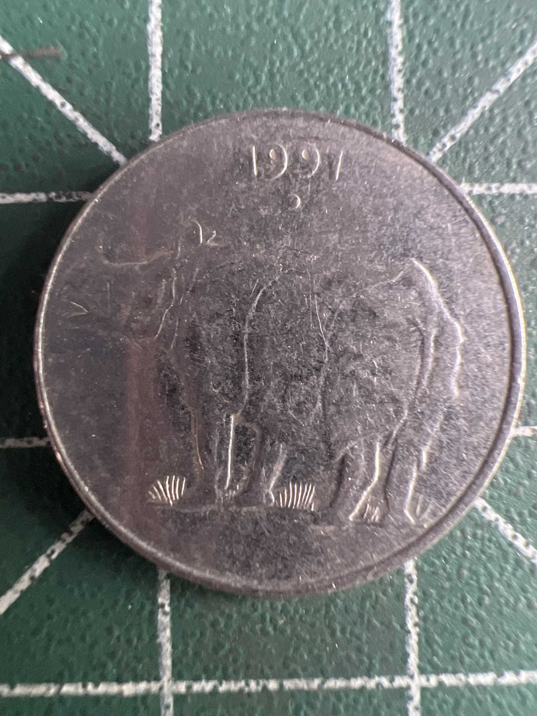 泡泡堂第244期  世界硬币 （无押金，无佣金，捡漏，全场20包邮，偏远地区除外，接收代拍业务） 印度犀牛25派沙