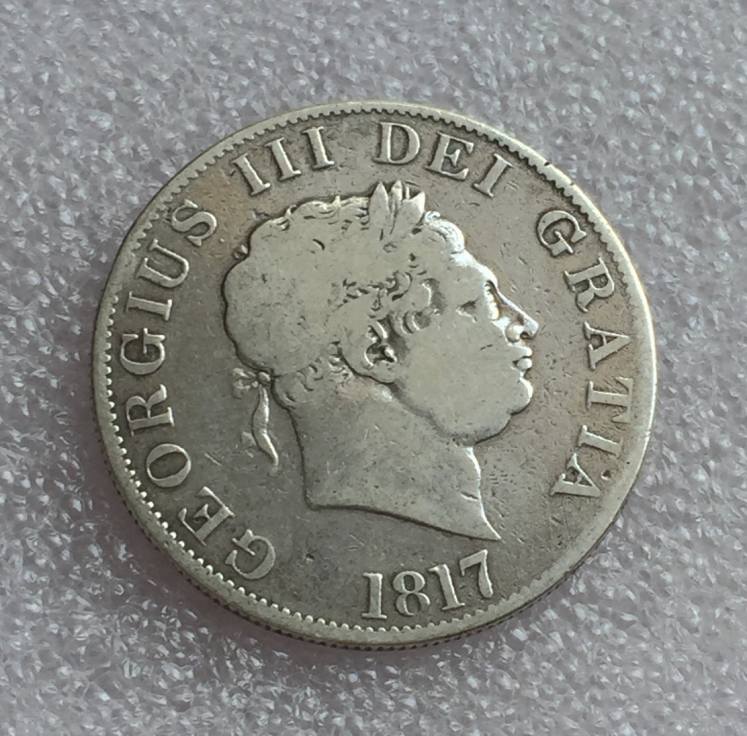 方圆集藏首期专场 9852-英国1817年乔治三世半克朗银币 