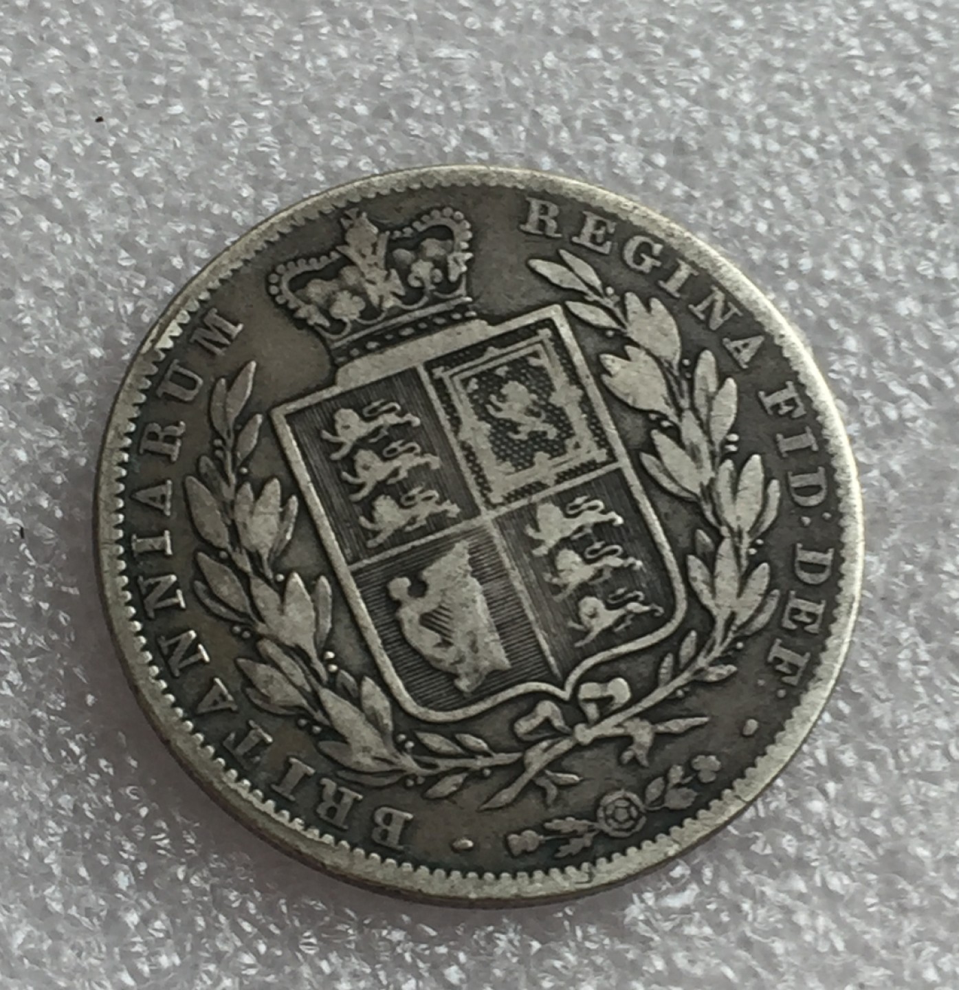 方圆集藏首期专场 9854-英国1845年 早期 维多利亚小维半克朗银币 