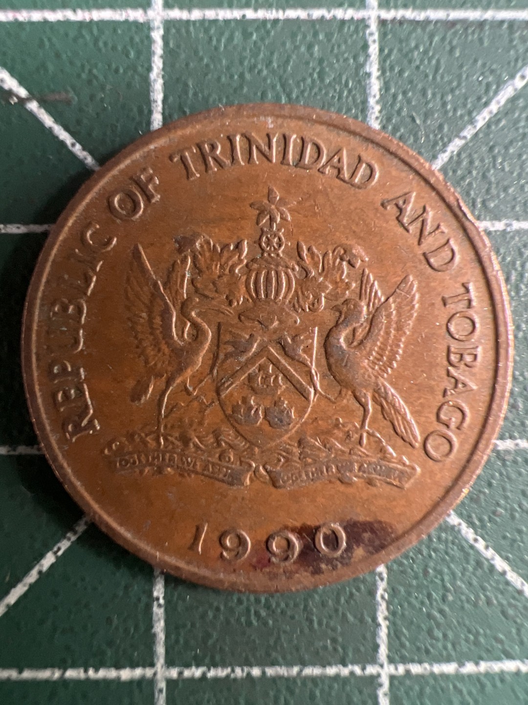 泡泡堂第244期  世界硬币 （无押金，无佣金，捡漏，全场20包邮，偏远地区除外，接收代拍业务） 特立尼达和多巴哥5分