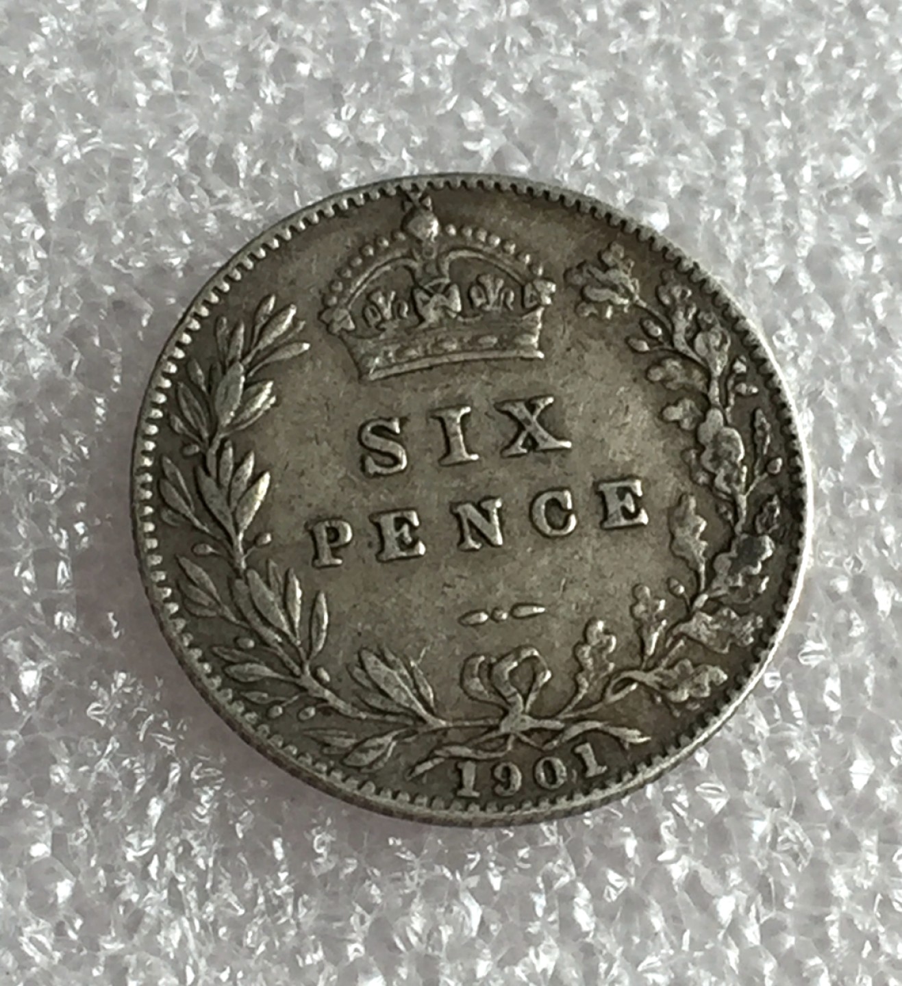 方圆集藏首期专场 9811-英国1901维多利亚披纱六便士