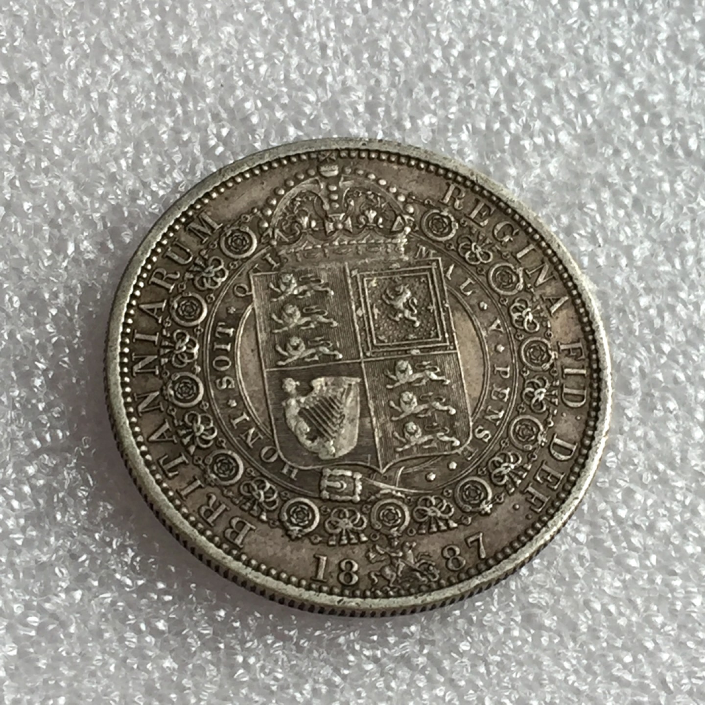 方圆集藏首期专场 9812-英国1887年维多利亚女王半克朗