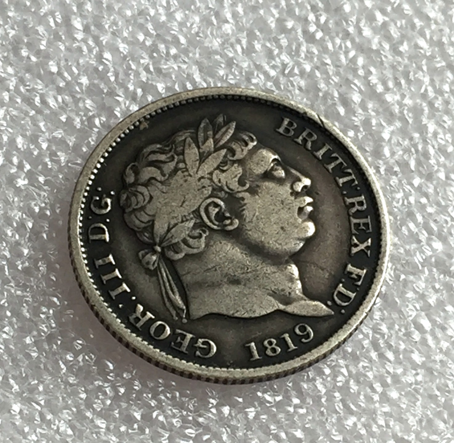 方圆集藏首期专场 9814-英国1819年乔治三世1先令银币