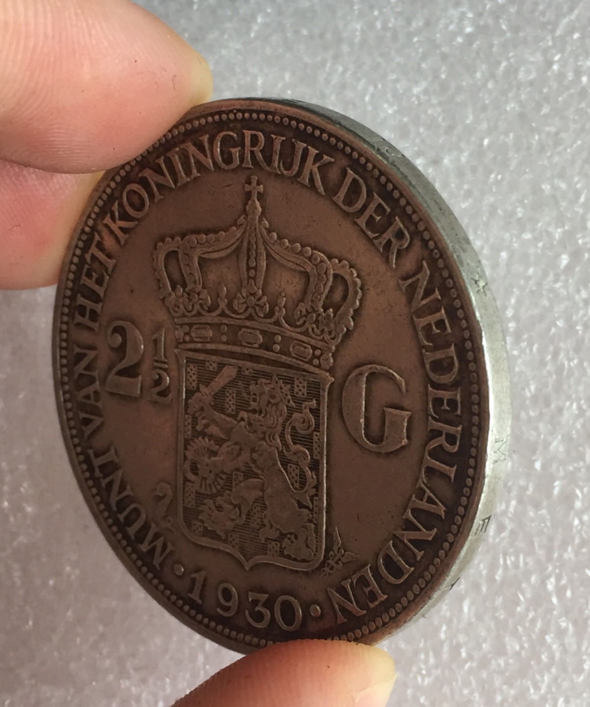 方圆集藏首期专场 9796-荷兰1930威廉明娜女王2.5盾银币