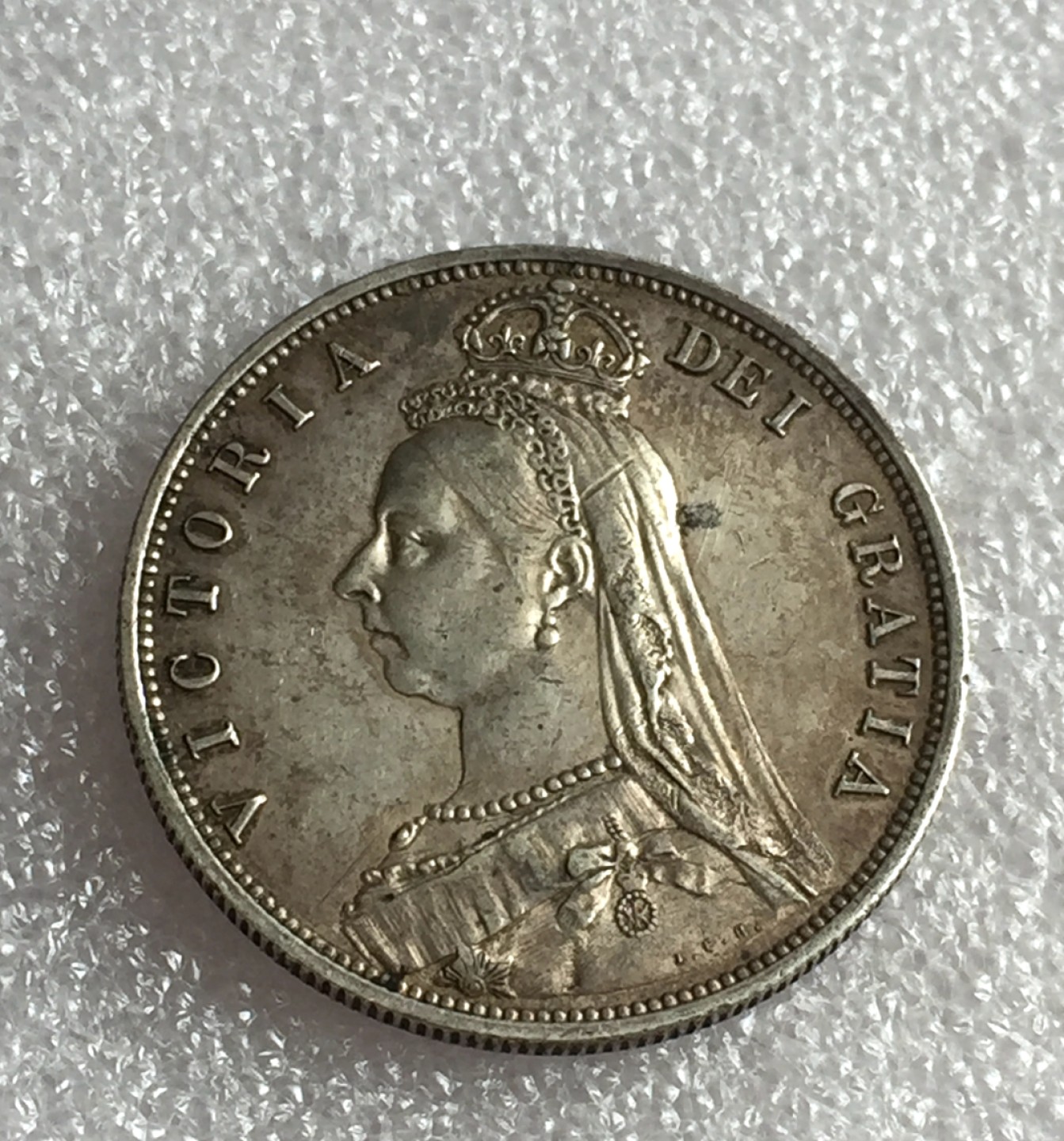 方圆集藏首期专场 9812-英国1887年维多利亚女王半克朗