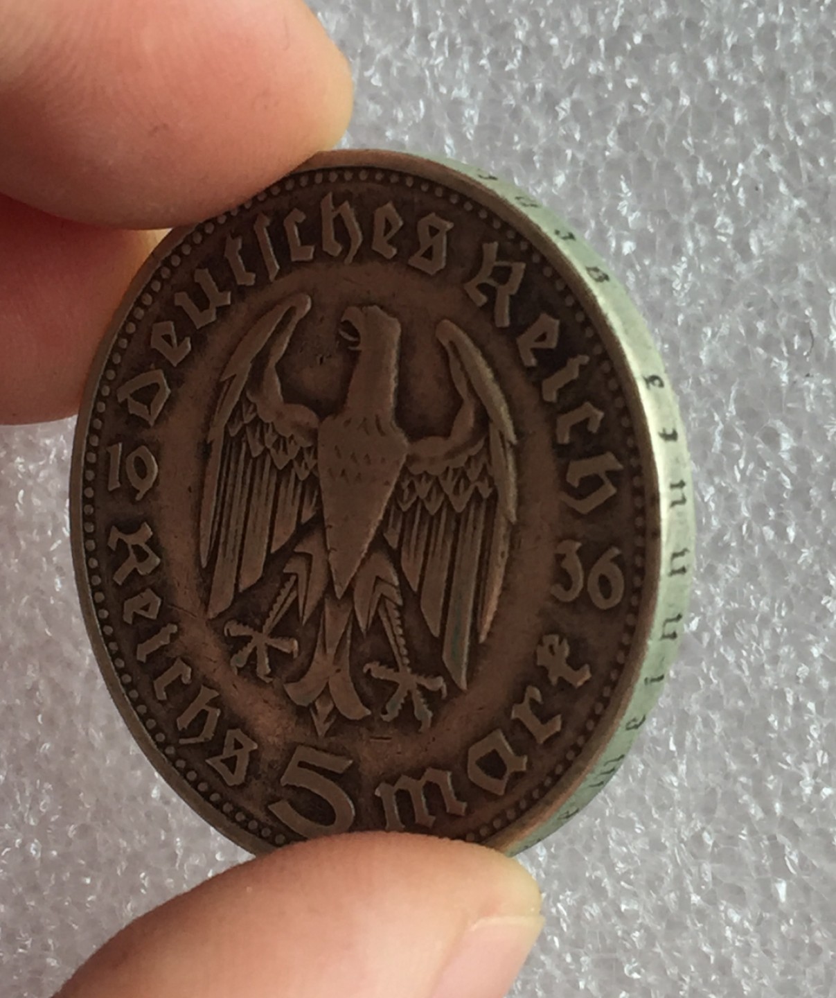 方圆集藏首期专场 9819-德国1936年兴登堡5马克银币