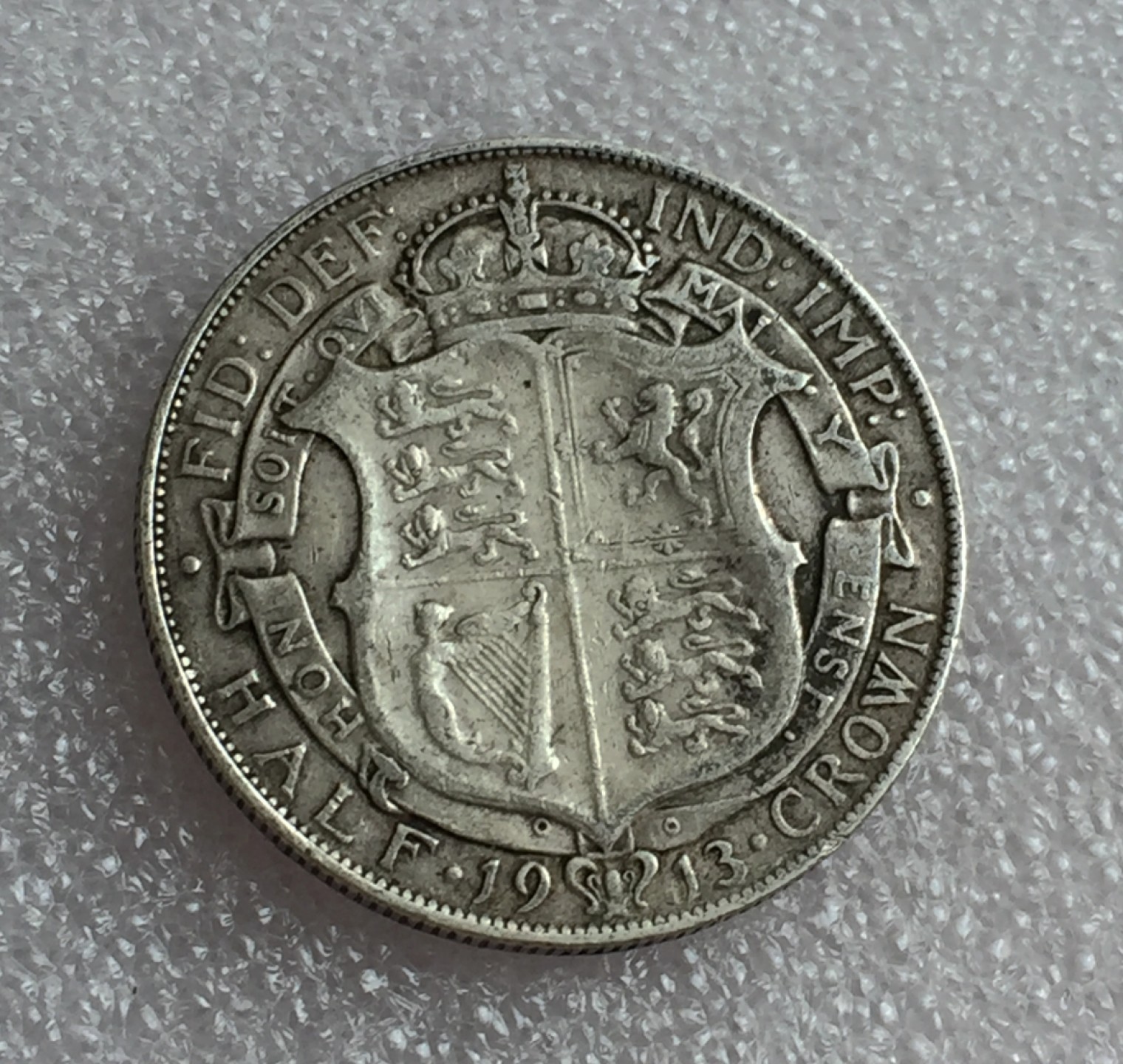 方圆集藏首期专场 9825-英国1913年乔治五世半克朗 高银版