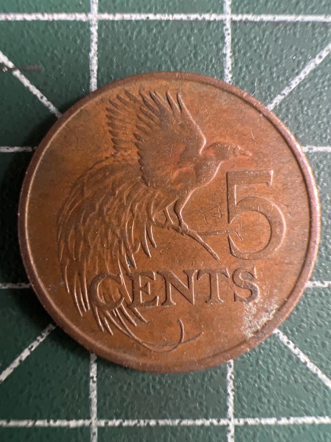 泡泡堂第244期  世界硬币 （无押金，无佣金，捡漏，全场20包邮，偏远地区除外，接收代拍业务） 特立尼达和多巴哥5分