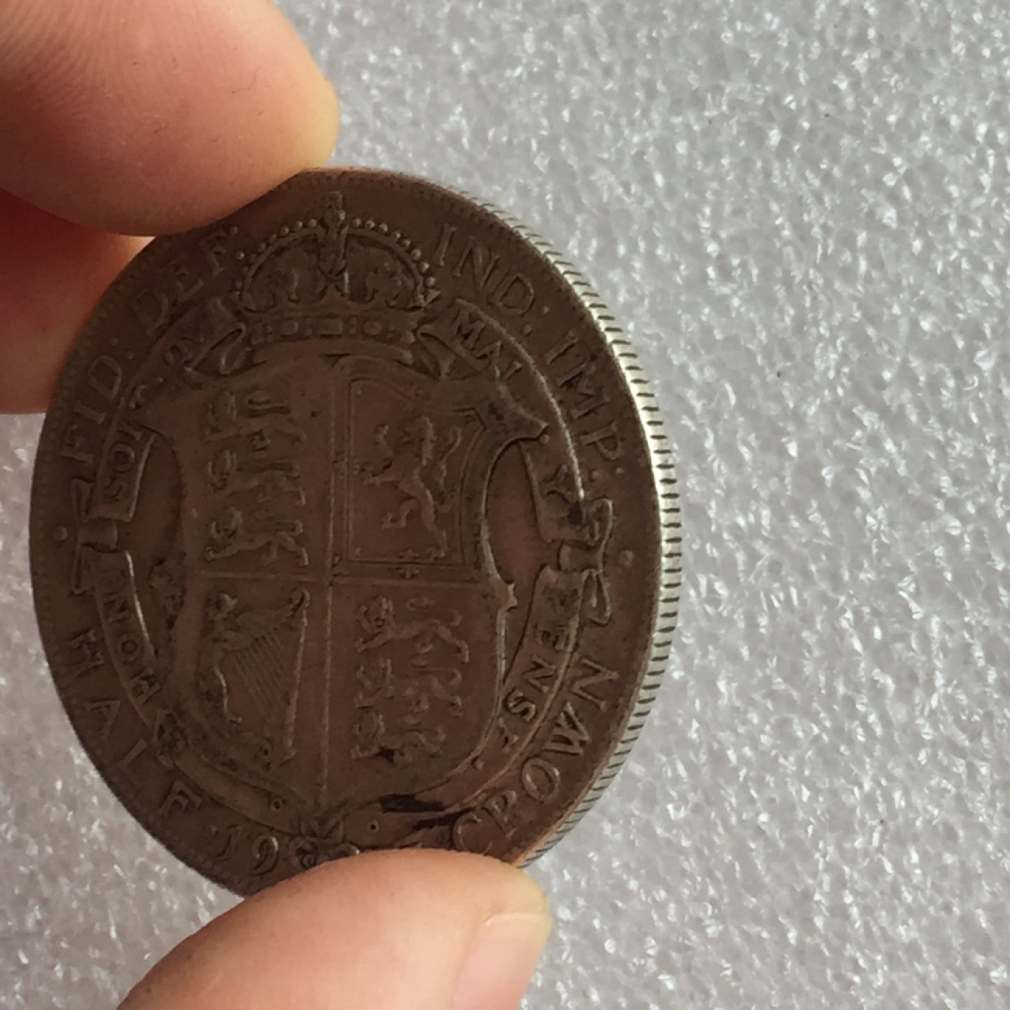 方圆集藏首期专场 9827-英国1917年乔治五世半克朗 高银版