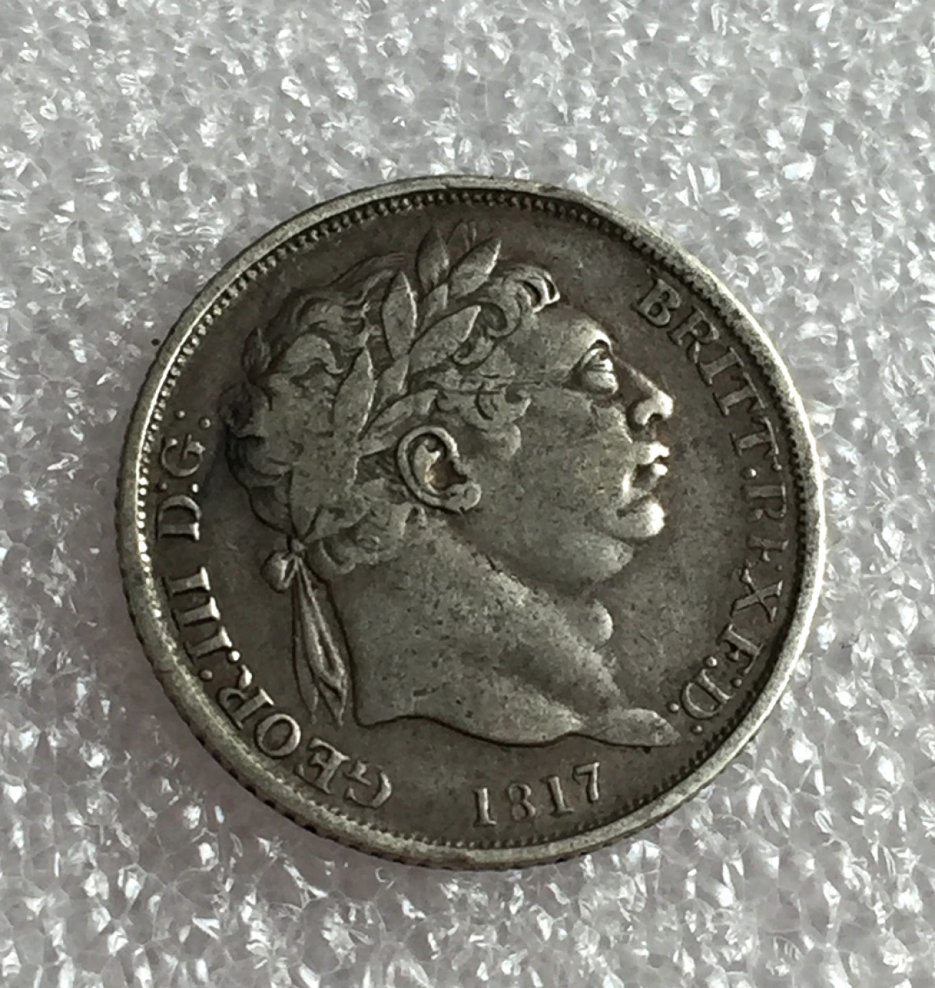 方圆集藏首期专场 9857-英国1817年乔治三世6便士银币