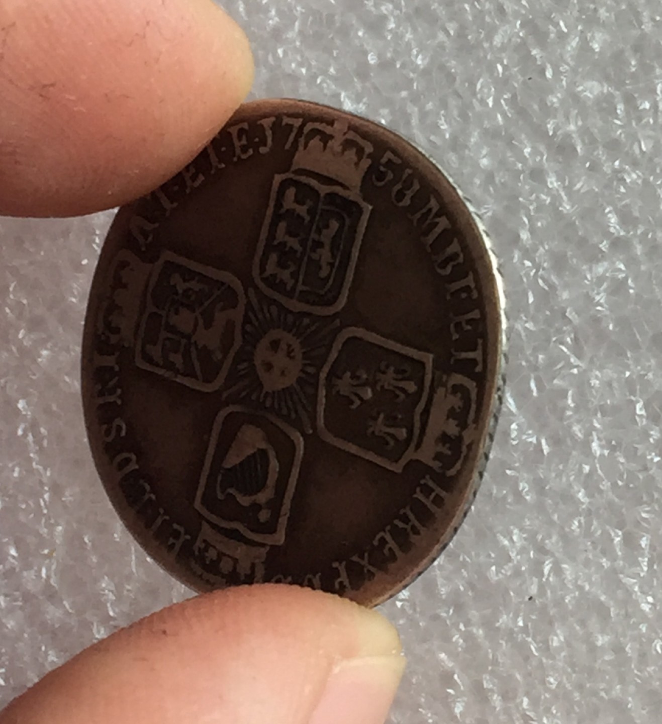 方圆集藏首期专场 9823-英国1758年乔治二世6便士银币