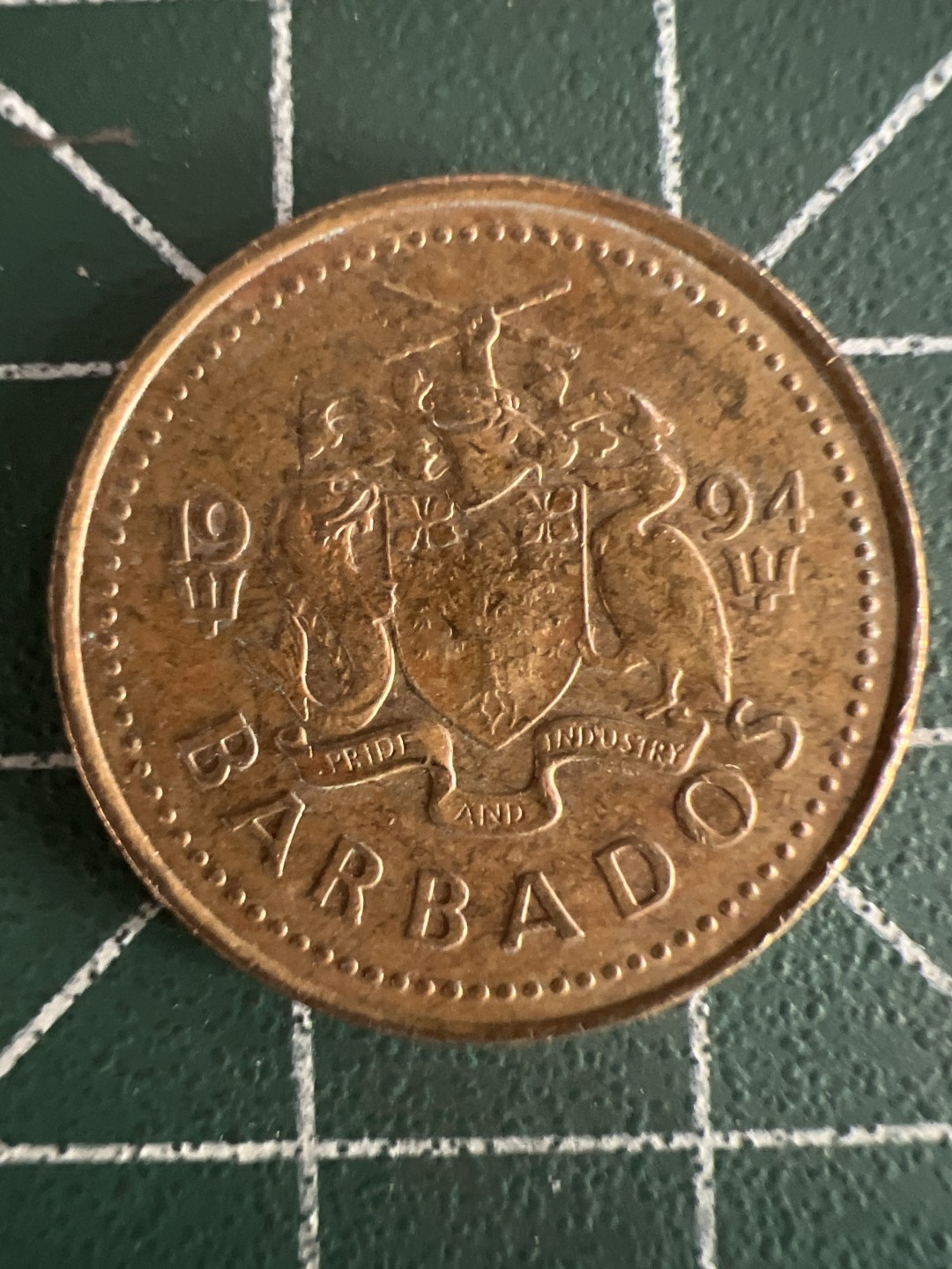 泡泡堂第243期  世界硬币 （无押金，无佣金，捡漏，全场20包邮，偏远地区除外，接收代拍业务） 巴巴多斯五分铜币