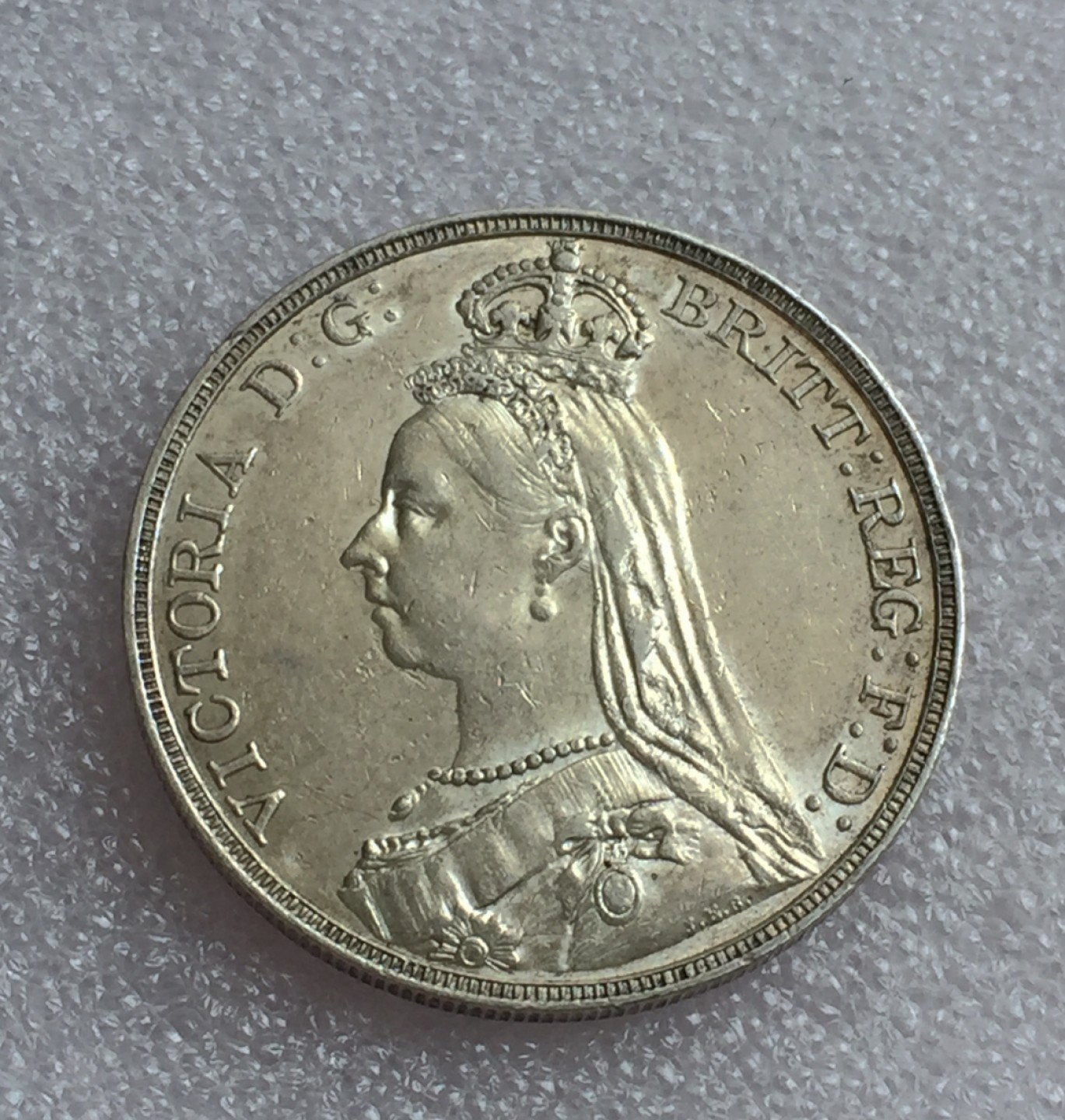 方圆集藏首期专场 9851-英国1891年维多利亚高冠马剑银币