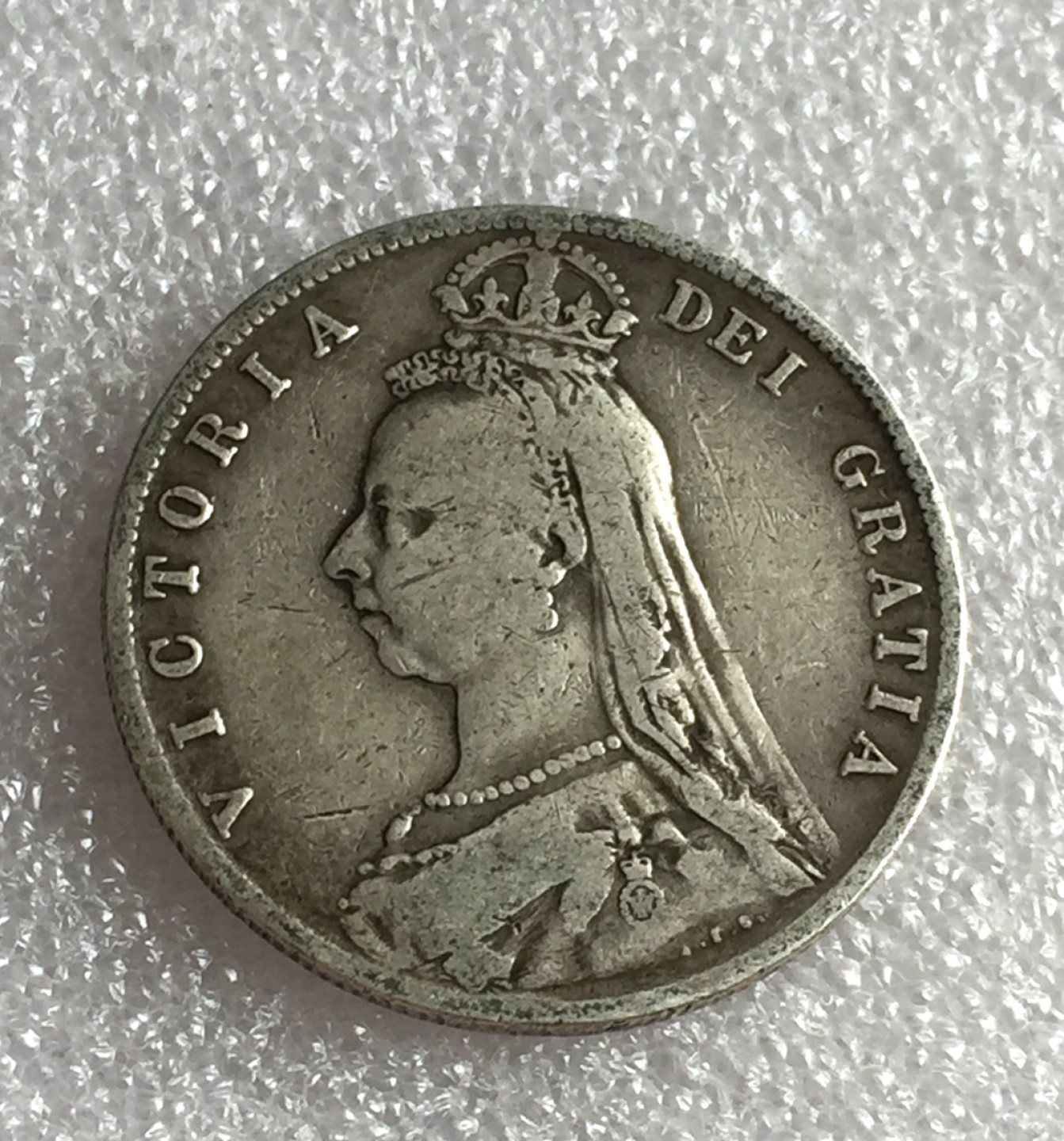 方圆集藏首期专场 9813-英国1890年维多利亚女王半克朗