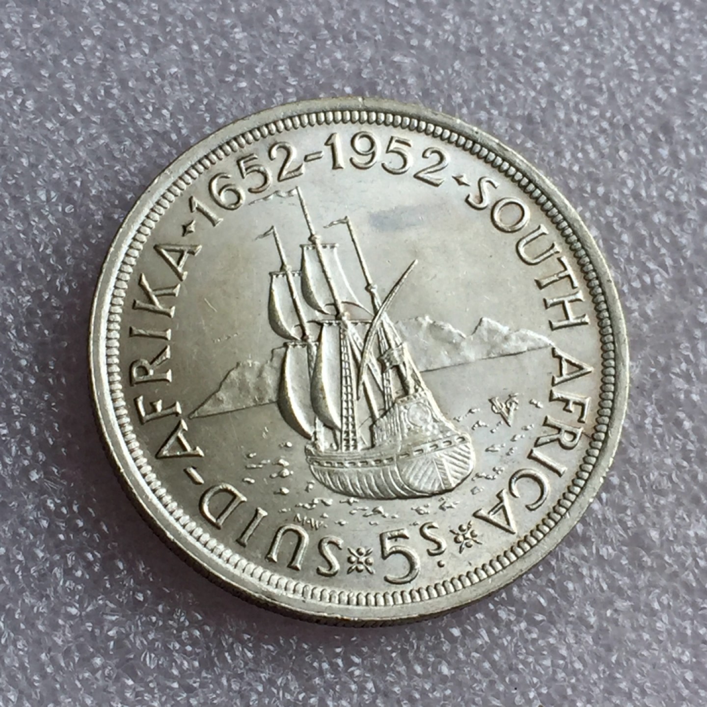 方圆集藏首期专场 9861-南非1952年乔六开普敦建城300周年克朗