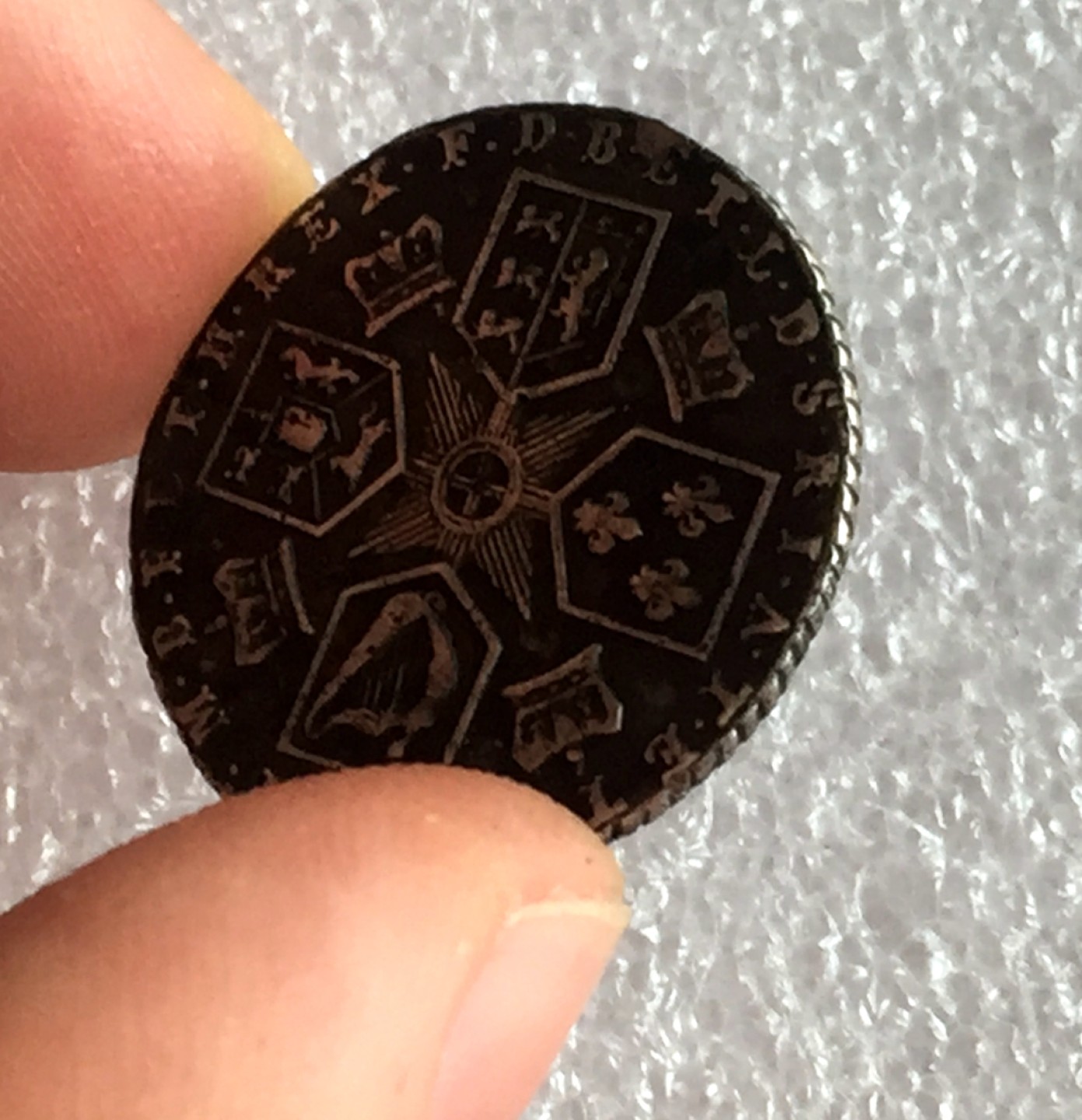 方圆集藏首期专场 9860-英国1787年乔治三世6便士银币