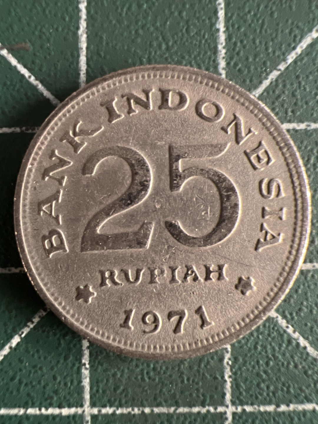 泡泡堂第243期  世界硬币 （无押金，无佣金，捡漏，全场20包邮，偏远地区除外，接收代拍业务） 印度尼西亚1971年25分