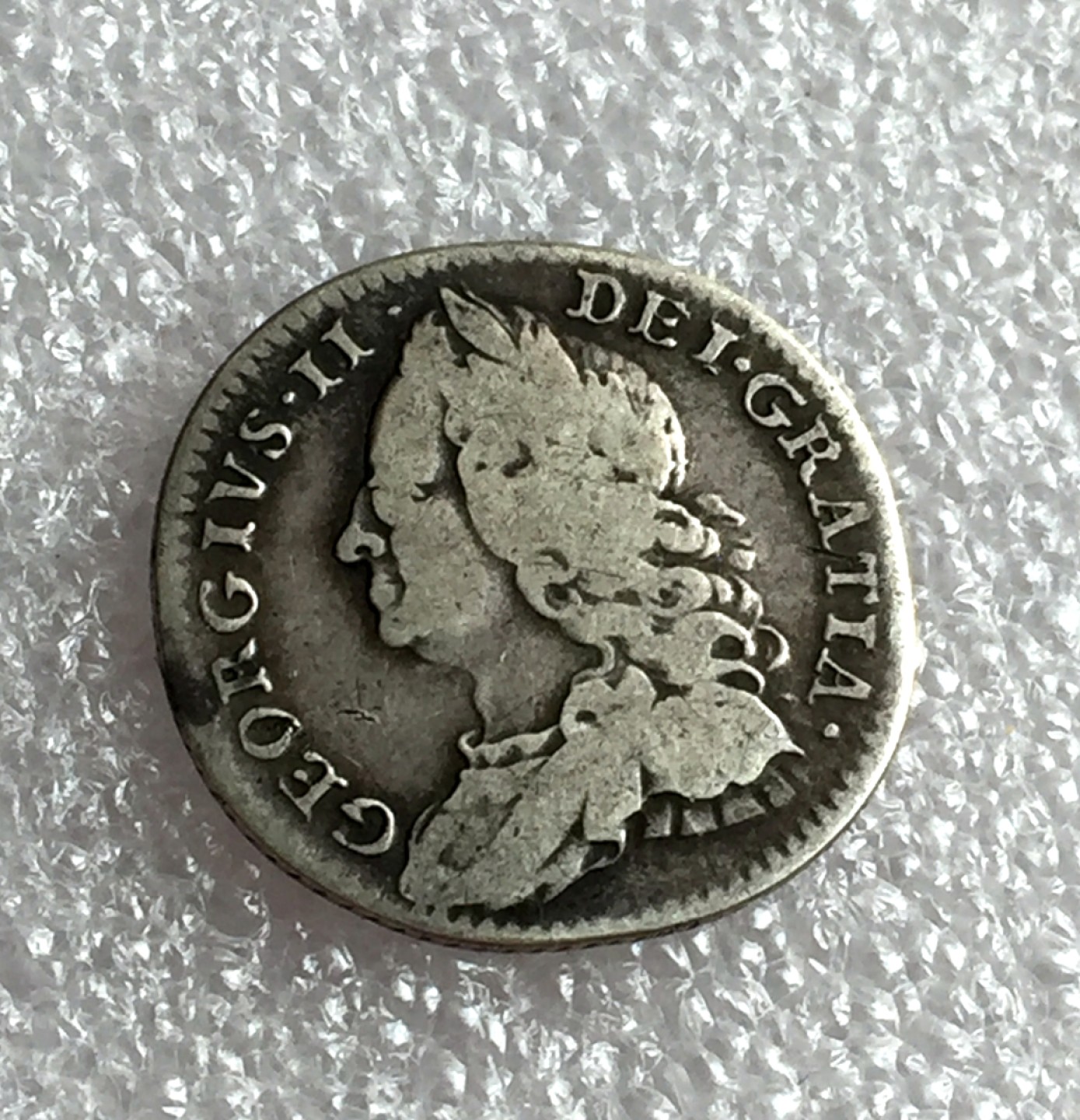 方圆集藏首期专场 9823-英国1758年乔治二世6便士银币