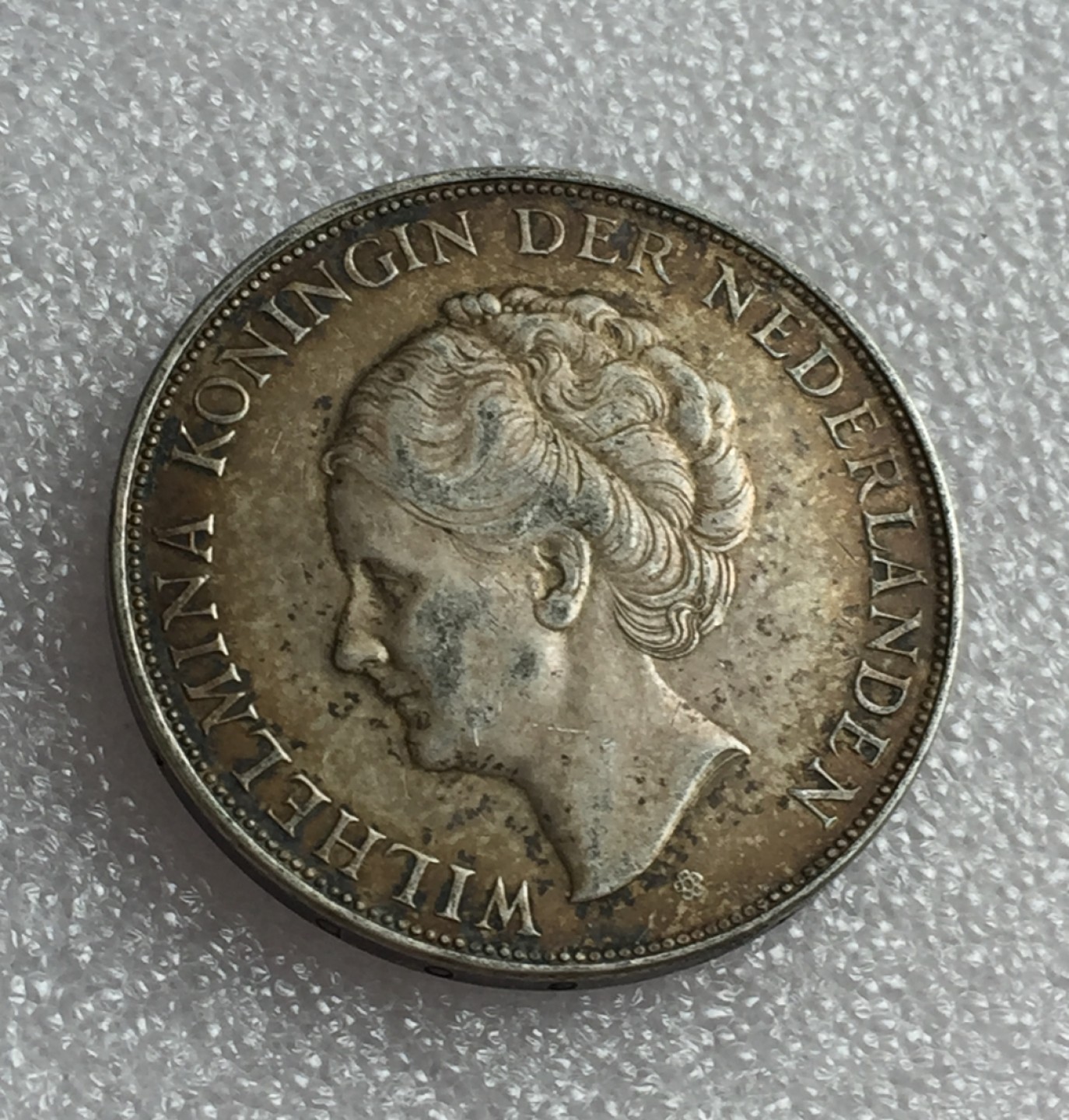 方圆集藏首期专场 9839-荷兰1937年威廉明娜女王2.5盾银币