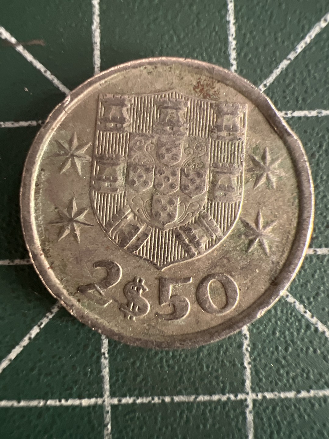 泡泡堂第275期  世界硬币 （无押金，捡漏，全场20包邮，偏远地区除外，接收代拍业务） 葡萄牙2.5埃斯库多