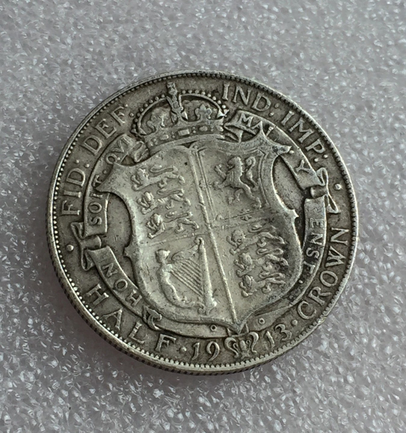 方圆集藏首期专场 9825-英国1913年乔治五世半克朗 高银版