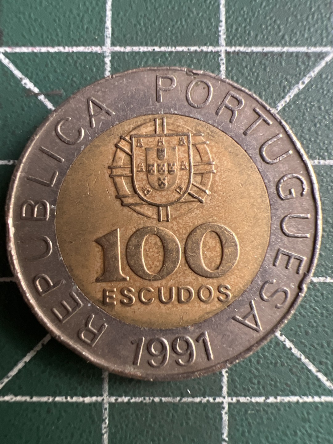 泡泡堂第245期  世界硬币 （无押金，捡漏，全场20包邮，偏远地区除外，接收代拍业务） 葡萄牙100埃斯库多双色币